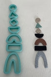 3D Printed Polymer Clay Cutter - Mix and Match Boho #2 7PC Set