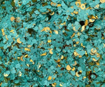 LCH Glitter 25gm Chunky Gold Aqua