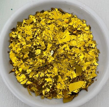 LCH Glitter Approx. 20gm Resin Fill Flakes Metallic Gold