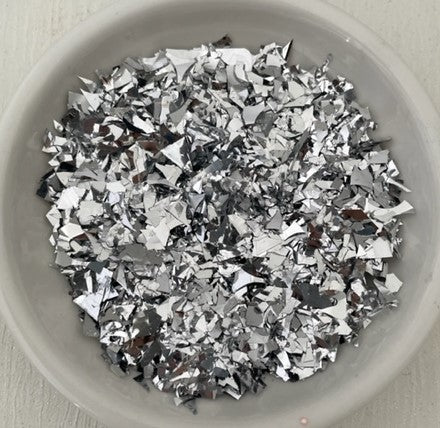 LCH Glitter Approx. 20gm Resin Fill Flakes Metallic Silver
