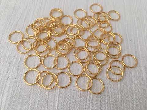 Jump Ring Metal Alloy Golden 20GM Various Sizes