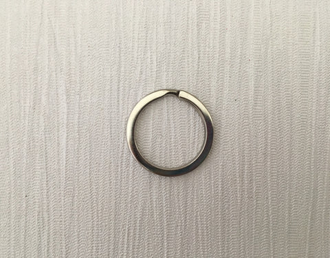 Key Ring Silver Round 30mm