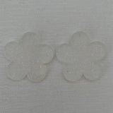 Laser Cut Acrylic - 40mm 5 Petal Flower 1 Tag Hole PAIR