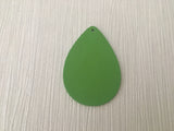 Wood Embellishment Coloured Teardrop 48mm x 34mm 1 Tag Hole