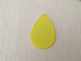 Wood Embellishment Coloured Teardrop 48mm x 34mm 1 Tag Hole