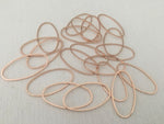 Brass Linking Ring Oval 28mm Rose Gold