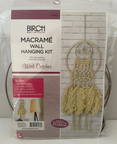 Birch Macrame Wall Hanging Kit - Wish Catcher