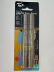 Mont Marte Acrylic Dual Tip Paint Pen Fine/Broad 2PC Gold