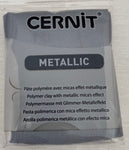 Cernit Polymer Clay Metallic Range 56g Block Silver (080)