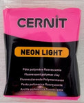 Cernit Polymer Clay Neon Light Range 56g Block Fuschia (922)