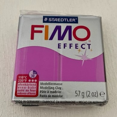 FIMO Effect Polymer Clay 57G Block NEON Purple (601)