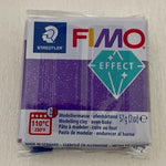 FIMO Effect Polymer Clay 57G Block Glitter Purple (602)