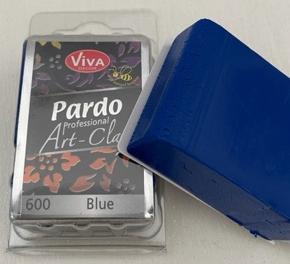 Pardo Polymer Clay Professional Art Clay Range 56g Block Blue (600)
