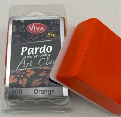 Pardo Polymer Clay Professional Art Clay Range 56g Block Orange (300)