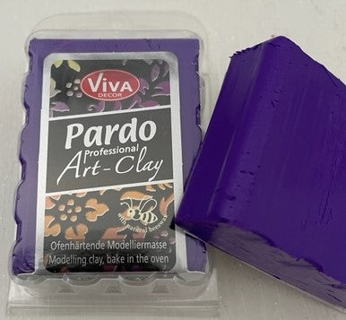 Pardo Polymer Clay Professional Art Clay Range 56g Block Violet (500)