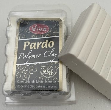 Pardo Polymer Clay Jewellery Range 56g Block Ivory (103)