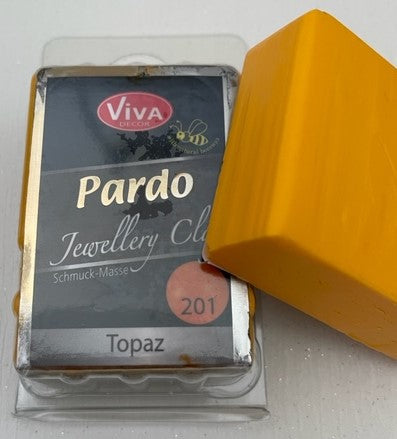 Pardo Polymer Clay Jewellery Range 56g Block Topaz (201)