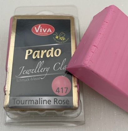 Pardo Polymer Clay Jewellery Range 56g Block Tourmaline Rose (417)