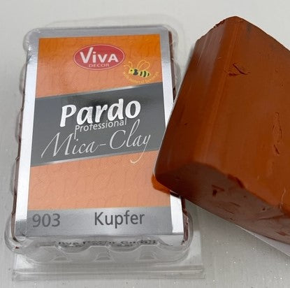 Pardo Polymer Clay Professional Mica Range 56g Block Copper (903)