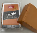 Pardo Polymer Clay Professional Mica Range 56g Block Gold (904)