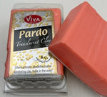 Pardo Polymer Clay Translucent Range 56g Block Orange Translucent (306)