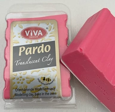 Pardo Polymer Clay Translucent Range 56g Block Red Translucent (422)