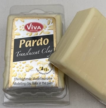 Pardo Polymer Clay Translucent Range 56g Block Yellow Translucent (206)
