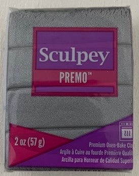 Sculpey Premo Polymer Clay 57G Block Silver