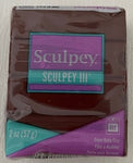 Sculpey III Polymer Clay 57G Block Chocolate