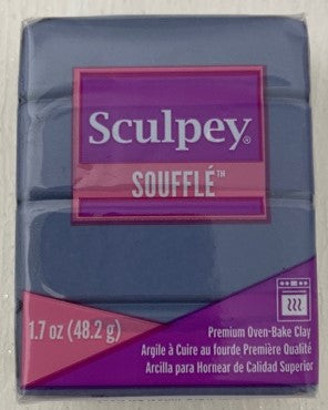 Sculpey Souffle Polymer Clay 48G Block Bluestone