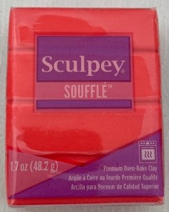 Sculpey Souffle Polymer Clay 48G Block Mandarin