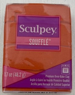 Sculpey Souffle Polymer Clay 48G Block Pumpkin