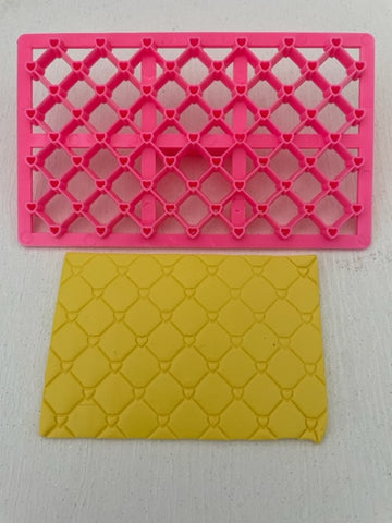 Pink Texture Plate 12x7cm #2