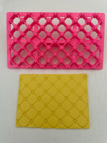 Pink Texture Plate 12x7cm #4