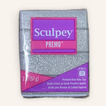 Sculpey Premo Polymer Clay 57G Block White Gold Glitter