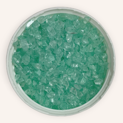 Crushed Glass Chips 2mm-8mm 100gm Green