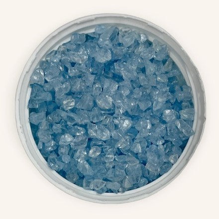 Crushed Glass Chips 2mm-8mm 100gm Blue