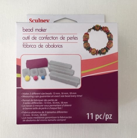 Sculpey Clay Bead Maker 11PC Kit - Make 13mm, 16mm and 18mm Beads