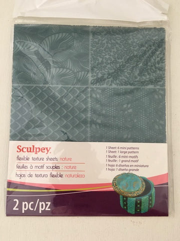 Sculpey Flexible Texture Sheet 2PC Nature