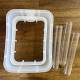 Silicone Resin Mold Propogation Vases & Acrylic Test Tubes - Various Shapes