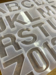 Silicone Resin Mold Alphabet and Numbers