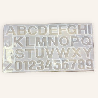 Silicone Resin Mold Alphabet and Numbers