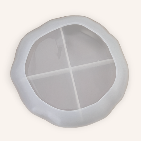 Silicone Resin Mold Irregular Round Tray 20cm