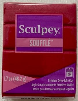 Sculpey Souffle Polymer Clay 48G Block Cherry Pie