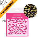 Sweet Sticks Embossing Stencil Spooky Bats