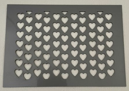 polymer Clay Texture Embossing Stencil 10mm Heart