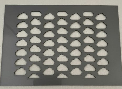 Polymer Clay Texture Embossing Stencil 15mm Cloud