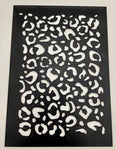 Polymer Clay Texture Embossing Stencil Leopard Print