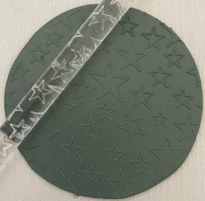 Texture Pattern Acrylic Clay Roller Stars